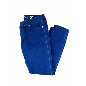 7 For All Mankind Mid Rise Denim Size 12 Women’s Side Embellished Dark Jeans